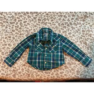 Wrangler Baby Western snap shirt 0/3 months Long Sleeve